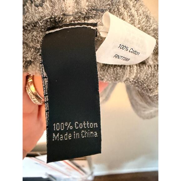 J.Crew Collection Sequin Cotton Sweater/Sweatshirt Gray and Silver Size Large - Picture 7 of 9